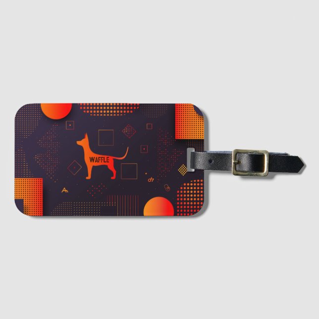 High Tech Maßgeschneiderter Hund Gepäckanhänger (Vorderseite (Horizontal))