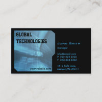 High-Teche Digital-Erdtechnologie-Visitenkarte
