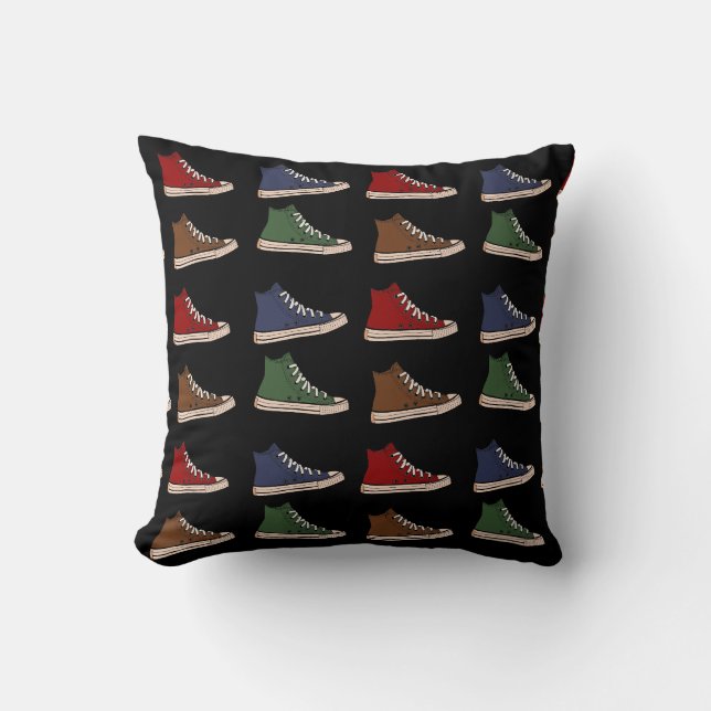 High-Top Sneakers Schuhe Design Kissen (Vorderseite)