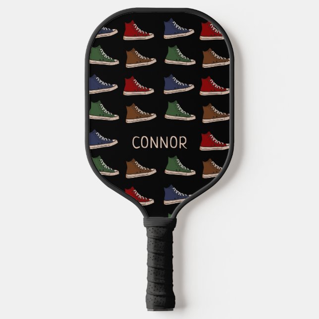 High-Top Sneakers Schuhe nach Maß Pickleball Schläger (Vorderseite)