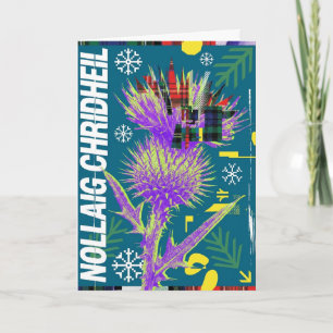 High-Voltage Avantgarde Schottisches Weihnachten Karte