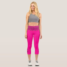 High-Waist faszinierende Feline Athletic-PP Capri Leggings
