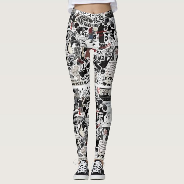High-Waisted Slim Fit Pants – Stretchy, Comfortabl Leggings (Vorderseite)