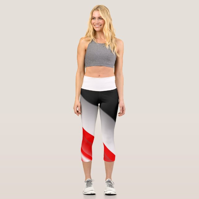 High Waisted Yoga Capris EGYPT FLAG (Vorderseite)