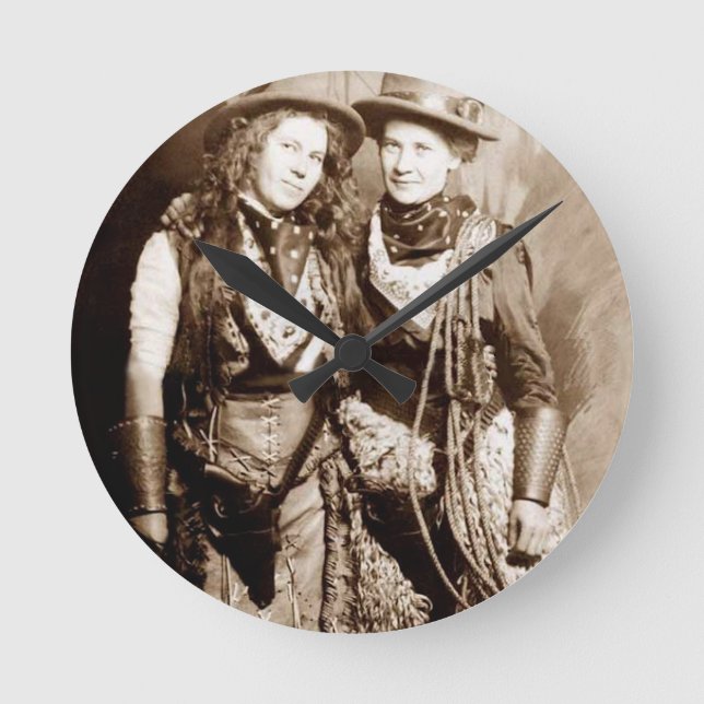 HIgh Western Fashion Runde Wanduhr (Vorderseite)