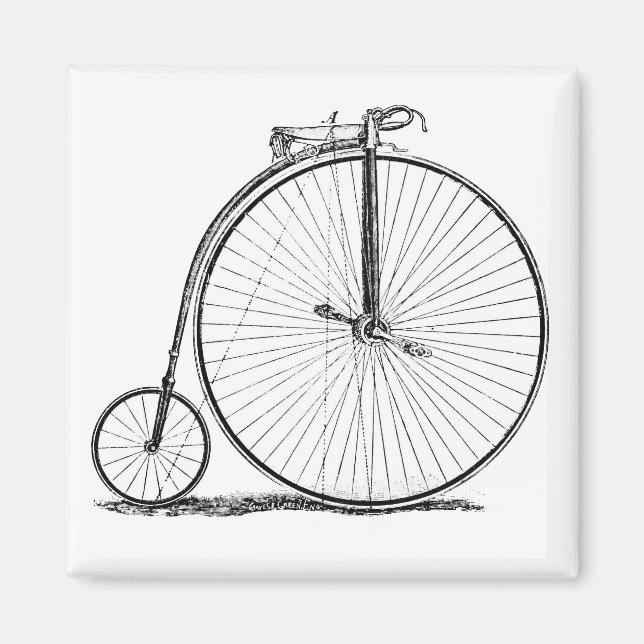 High Wheeler Bicycle Penny Farthing Magnet (Vorne)
