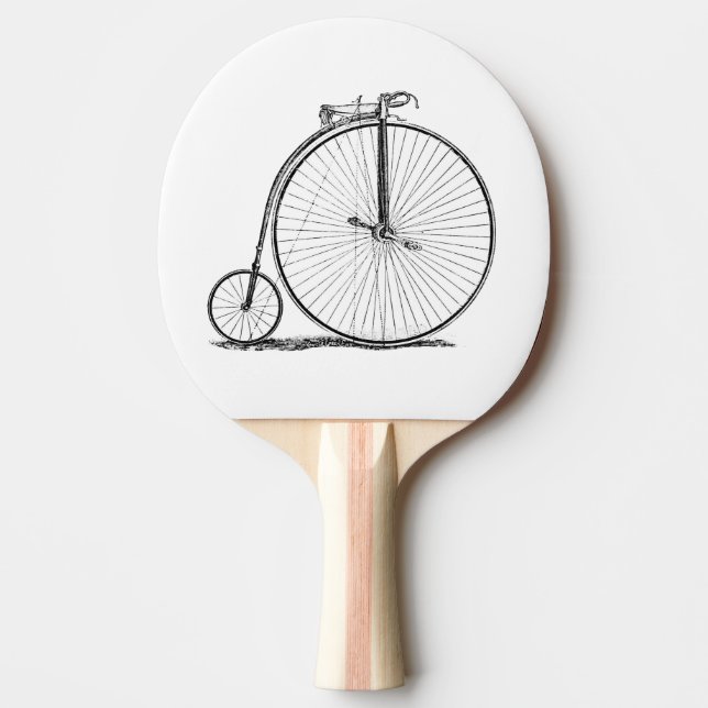 High Wheeler Bicycle Penny Farthing Tischtennis Schläger (Vorderseite)