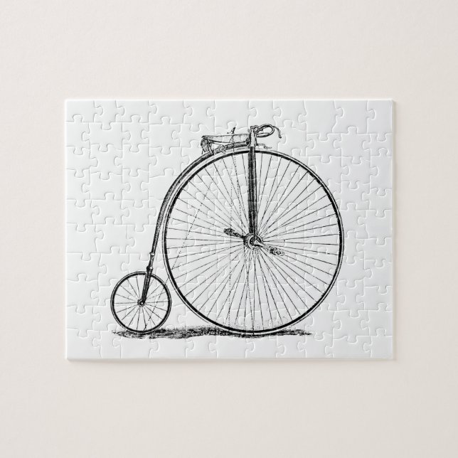 High Wheeler Victorian Penny Farthing Fahrrad fahr (Horizontal)