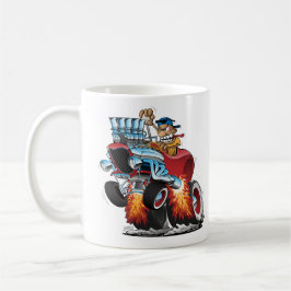 Highboy Frisierte Auto Race Car Cartoon Illustrati Kaffeetasse