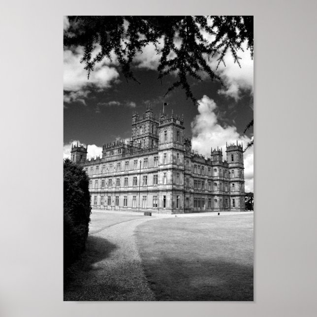Highclere Castle Downton Abbey England Poster (Vorne)
