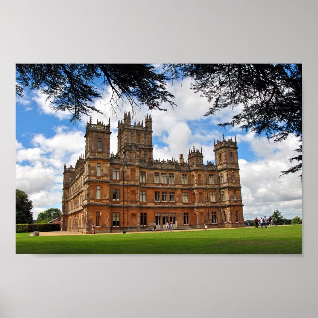 Highclere Castle Downton Abbey England Poster (Vorne)