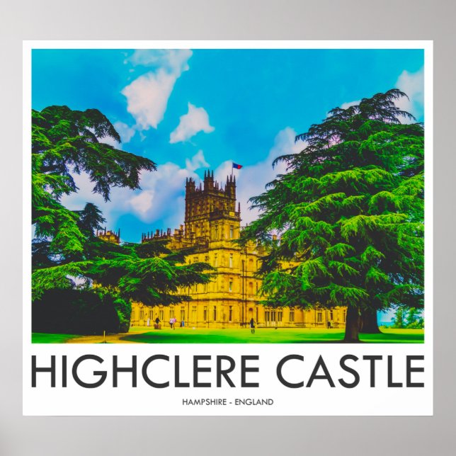 Highclere Castle, Hampshire, England Poster (Vorne)