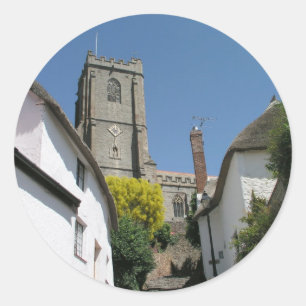Higher Town, Minehead, Somerset, UK Runder Aufkleber