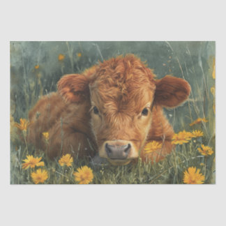 Highland Baby Cow Seidenpapier