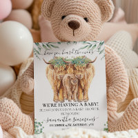 Highland Calf Baby Shower Eucalyptus Mütter