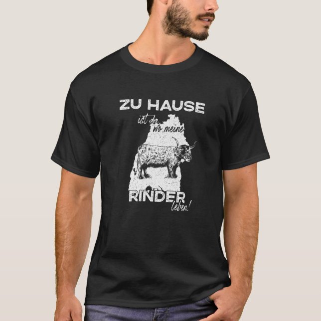 Highland Cattle Breeder Highland Cow Baden württem T-Shirt (Vorderseite)