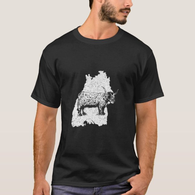 Highland Cattle Breeder Highland Cow Baden württem T-Shirt (Vorderseite)