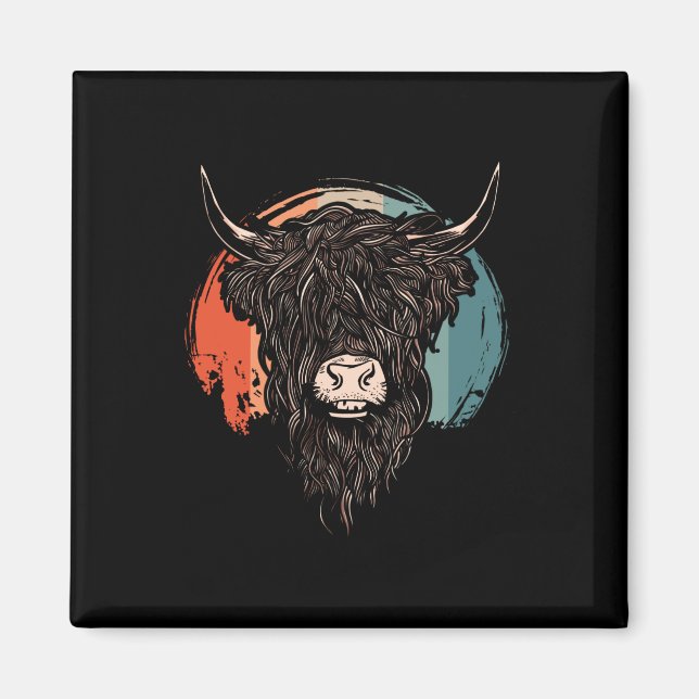 Highland Cattle Magnet (Vorne)