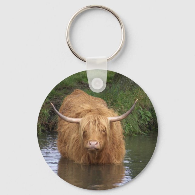 Highland Cattle Schlüsselanhänger (Vorderseite)