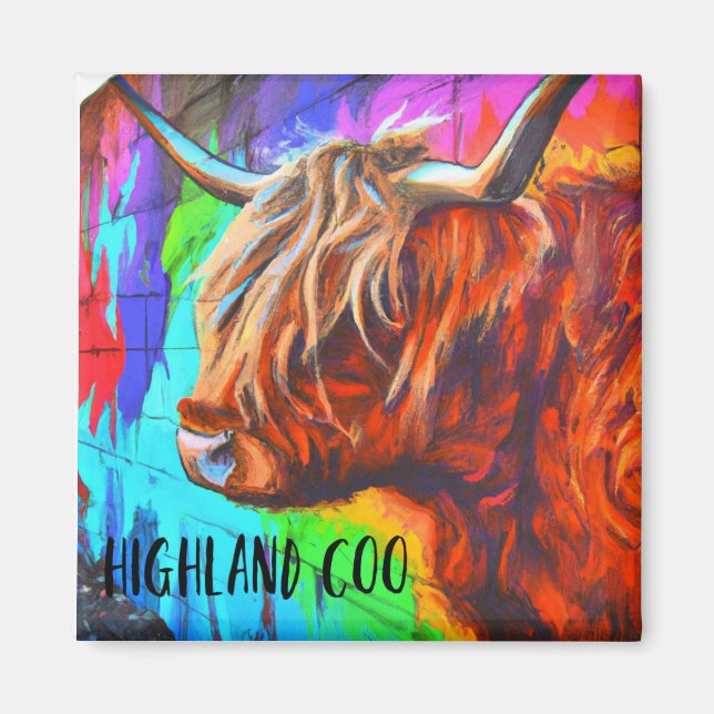 Highland Coo Magnet (Vorne)