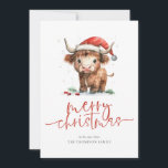 Highland Cow 2026 Kalender Frohe Weihnachten<br><div class="desc">Niedlicher Name der Hochlandkuh 2026 Kalender Frohe Weihnachten. Verfügbar in digitaler Form und gedruckt. Feierliche Köstlichkeit für Ihre Urlaubswünsche, mit diesem lustigen Design mit einer süßen Hochlandkuh in seiner Weihnachtsmannmütze. Frohe Weihnachten ist in einem modernen Set Skript und leicht personalisieren Sie Ihren Gruß und Namen unter. Ein praktischer Kalender für...</div>