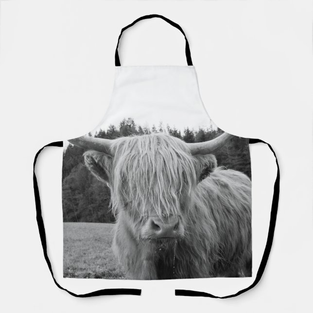 Highland Cow #6 #wall #art Schürze (Vorderseite)