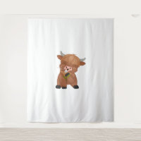 Highland Cow and Dandelion Puff Classic T - Shirt