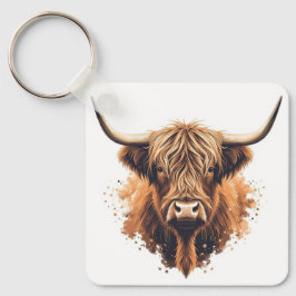 Highland-Cow-Anhänger Schlüsselanhänger