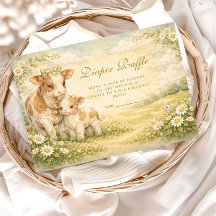 Highland Cow Baby Shower Diapper Raffle