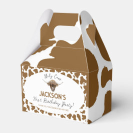 Highland Cow Birthday Favor Box Geschenkschachtel