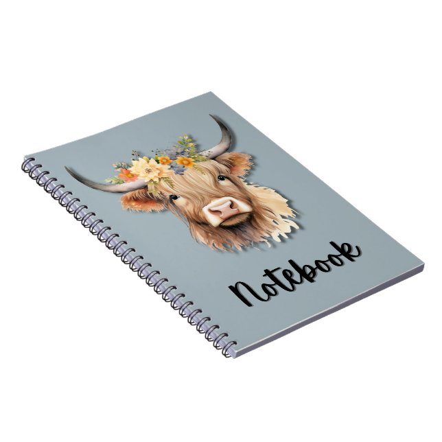 Highland Cow Carnet (Côté Droit)