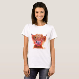 Highland Cow ' CHILI CHOPS ' Frauen T - Shirt Top