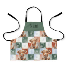 Highland Cow Christmas Crew Personalized Kids