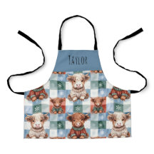 Highland Cow Christmas Crew Personalized Kids