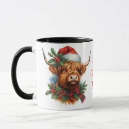 Highland Cow ChristmasCoffee Mug Cup