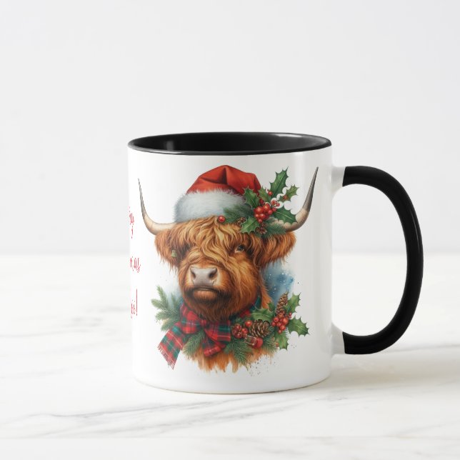 Highland Cow ChristmasCoffee Tasse Cup (Rechts)