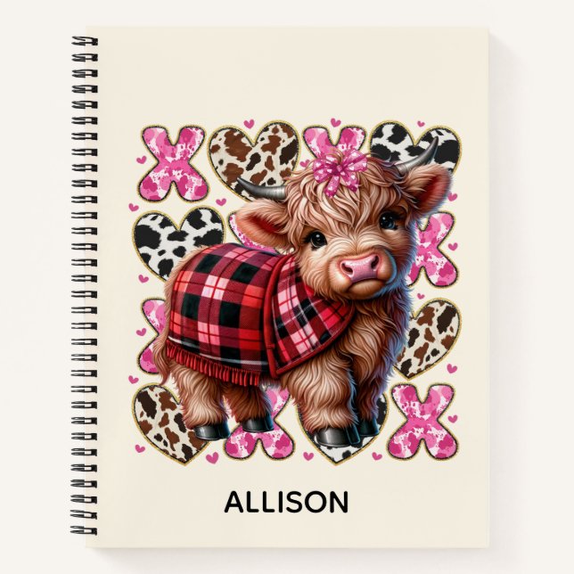 Highland Cow Journal Notizbuch (Vorderseite)