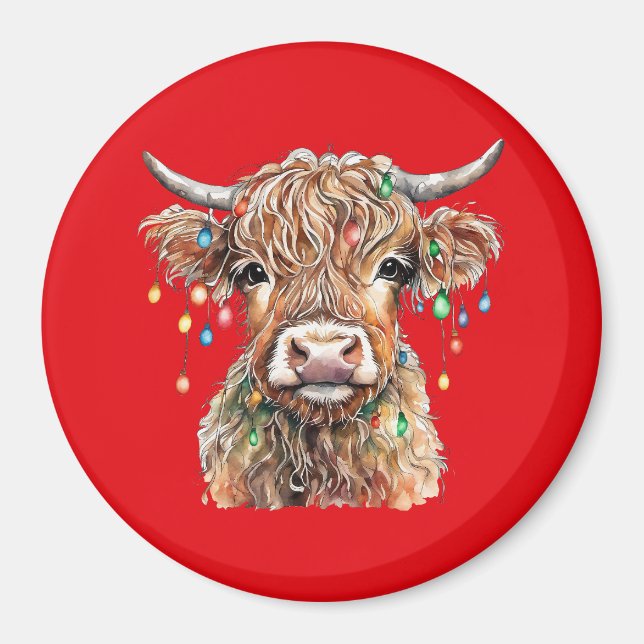 Highland Cow Magnet (Vorne)