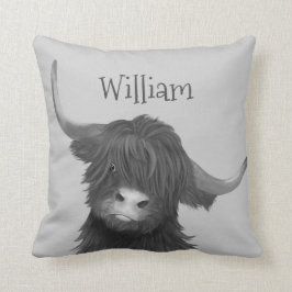Highland Cow Name   Kissen