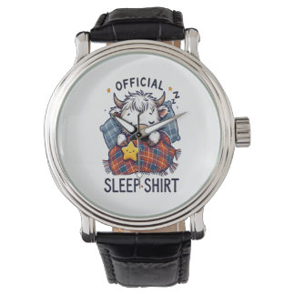 Highland Cow Png, Official Sleep Png Armbanduhr
