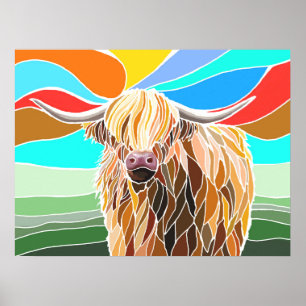 Highland Cow Poster