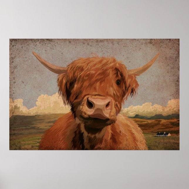 Highland Cow Poster (Vorne)