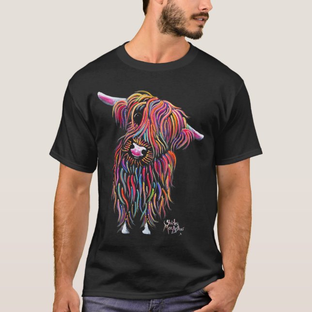 HiGHLaND CoW PRiNT ANiMaL PRiNT ' BoLLY ' T-Shirt (Vorderseite)