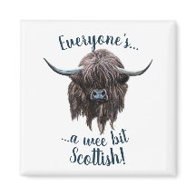 Highland Cow sagt Jedermanns Schottin!