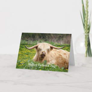 Highland Cow Scotland Custom Greeting Card Karte
