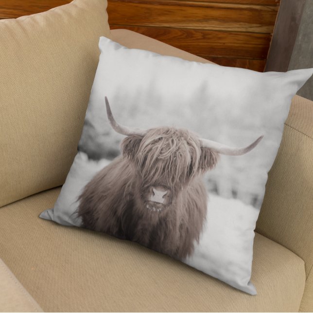Highland Cow Scotland Rustic Farm Kissen (Von Creator hochgeladen)