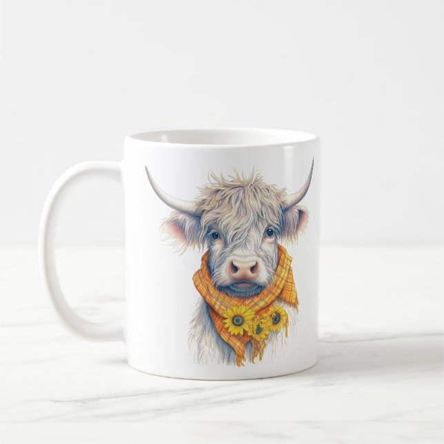 Highland Cow Series 15 oz Classic Mug (Gauche)