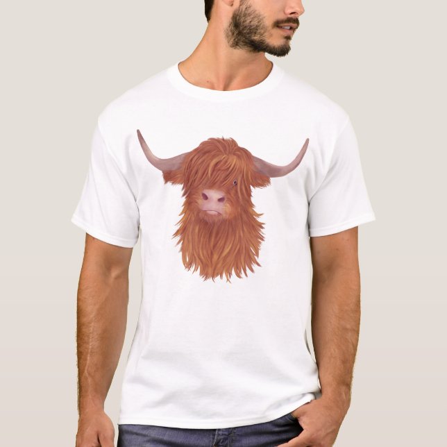 Highland Cow T-Shirt (Vorderseite)