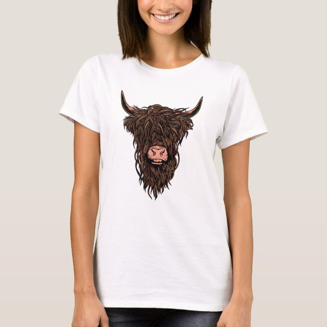 Highland Cow T-Shirt (Vorderseite)