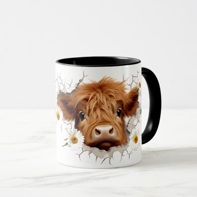 Highland Cow Tasse (VorderseiteRechts)